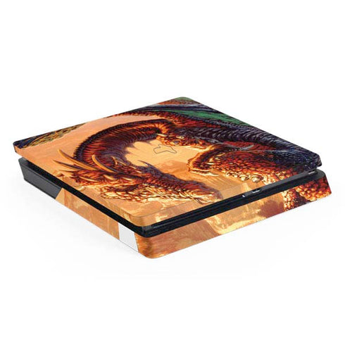Bravery Misplaced Dragon and Knight by Ed Beard Jr PlayStation PS4 Skins